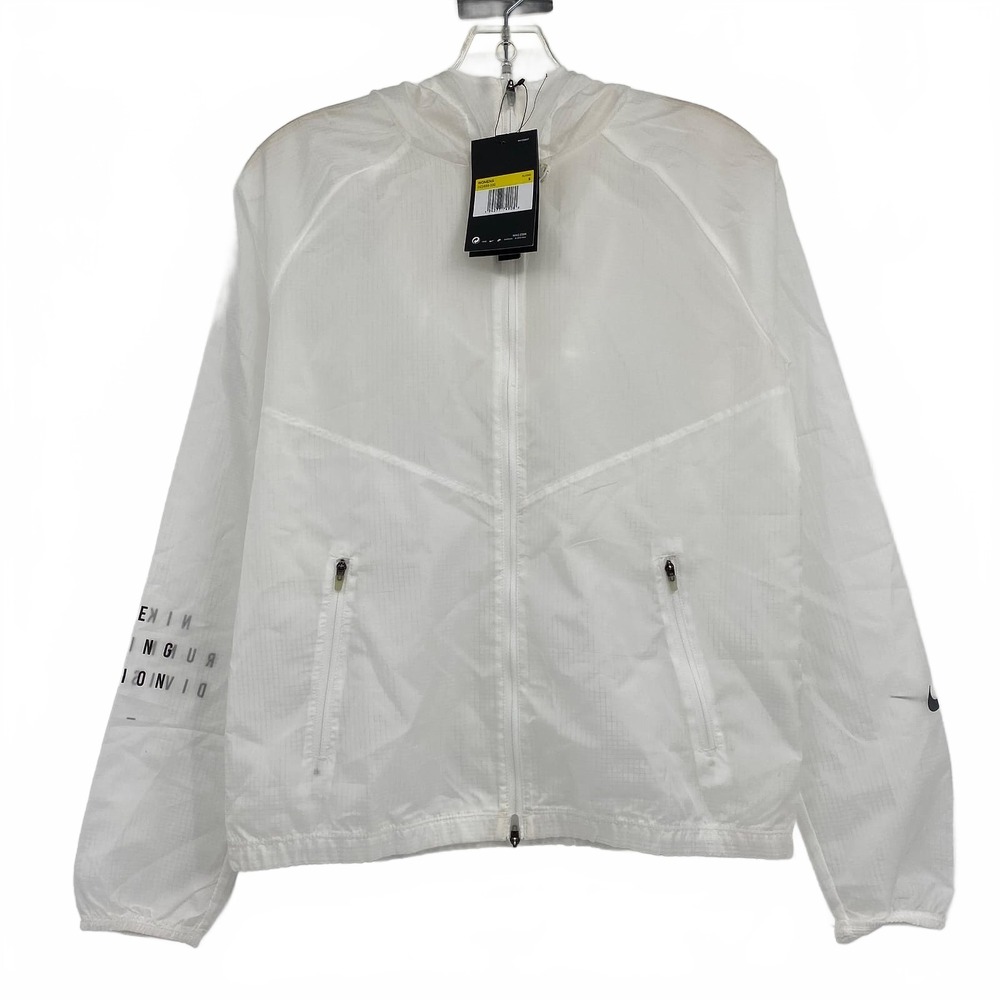 Nike White Light Running Zip-Up Jacket | Women’s Size S